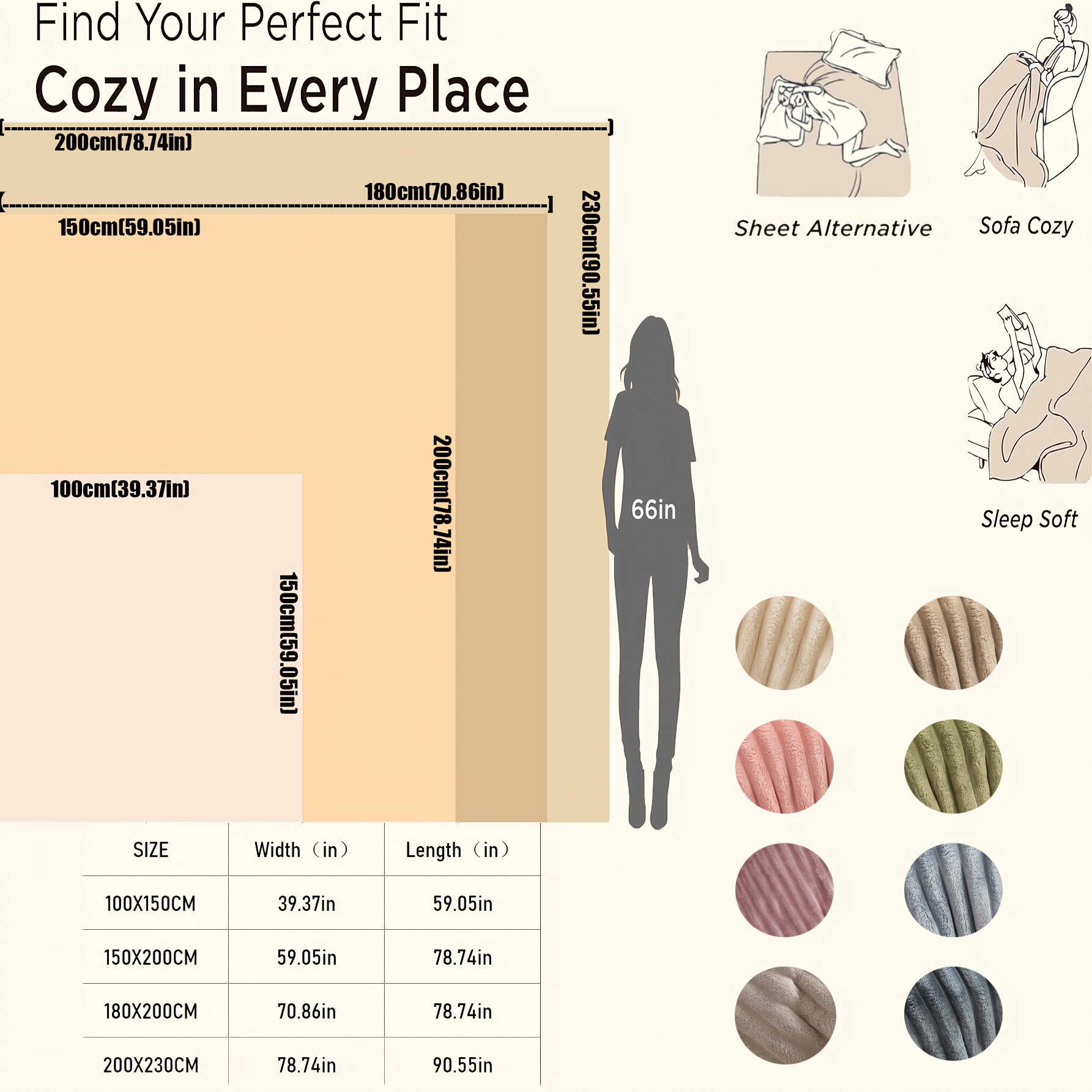 Luxury Faux Rabbit Fur Throw Blanket – Ultra Soft All-Season Cozy Blanket