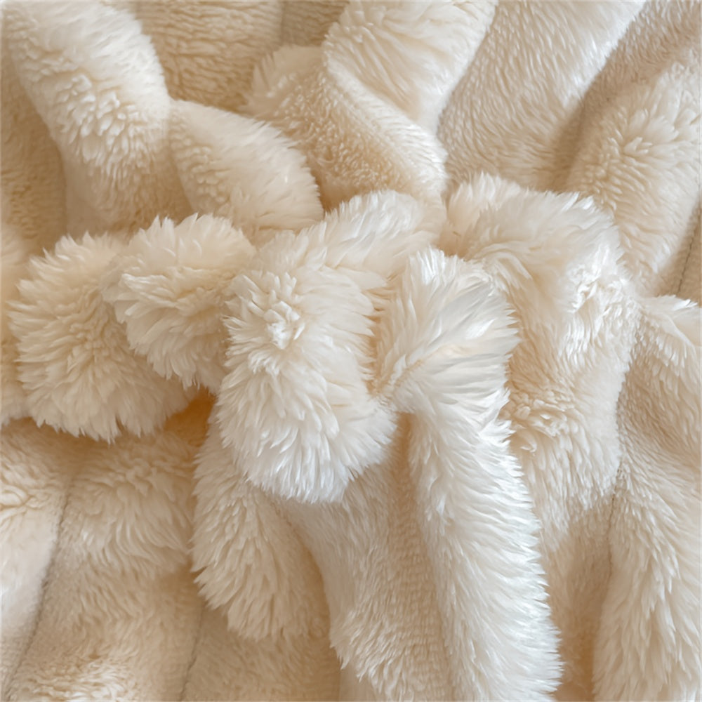Faux Rabbit Fur Throw Blanket – Soft & Elegant Home Comfort