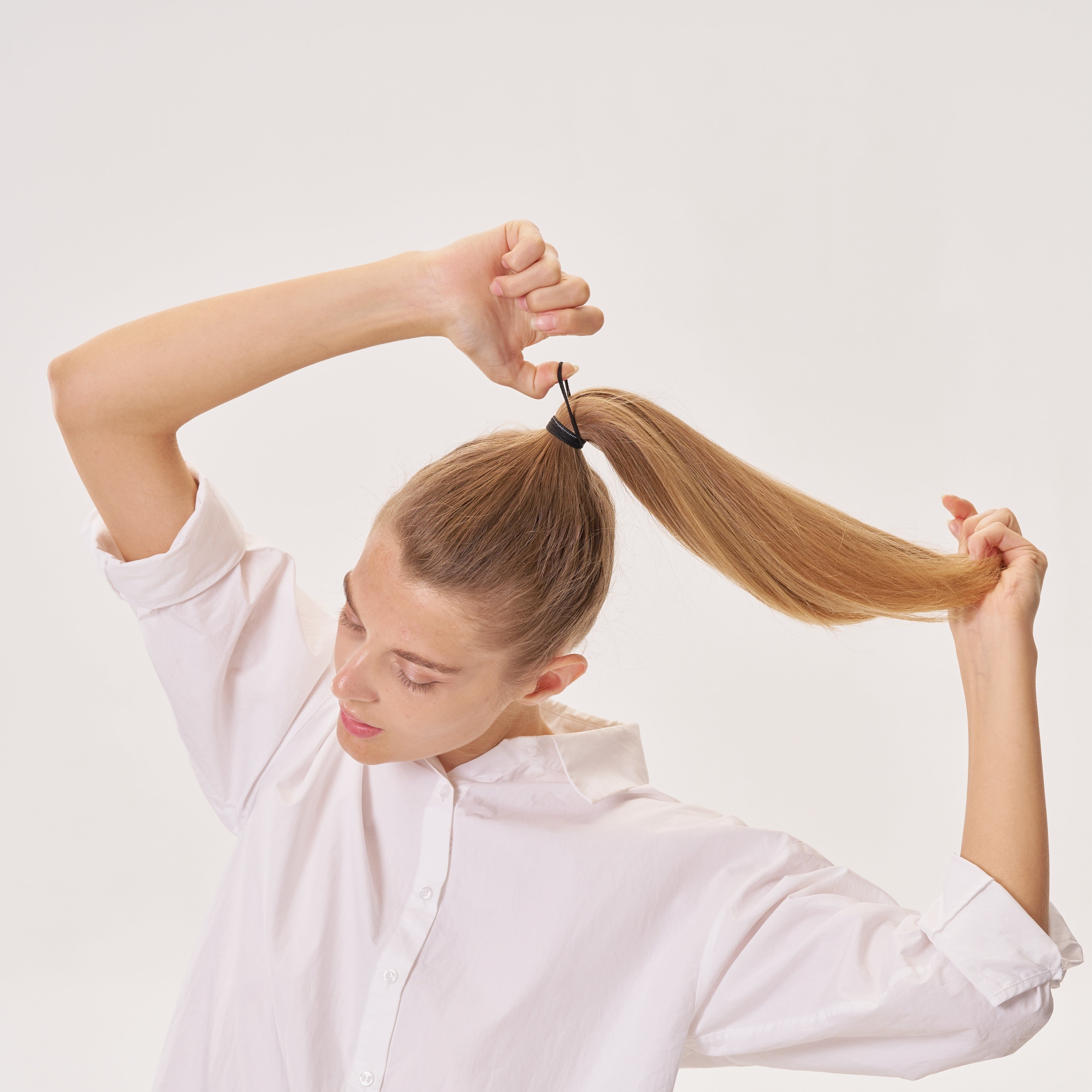 Basic Elastic Hair Bands – Everyday Solid Color Set (50 Pieces)