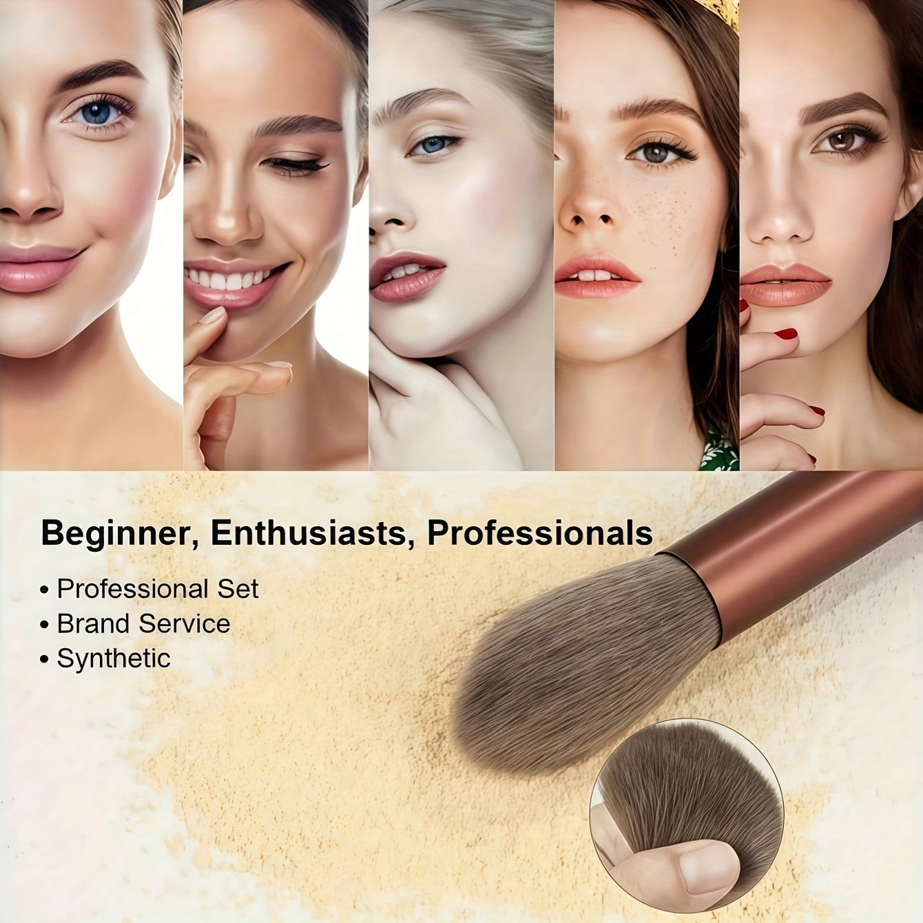 13-Piece Professional Makeup Brush Set – Soft Beauty Brushes for Everyday Application